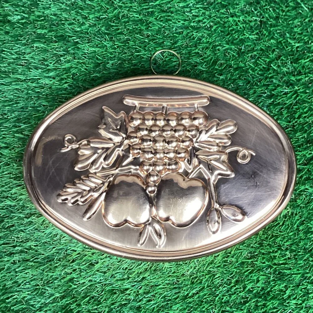 Copper Oval Cake Jello Mold